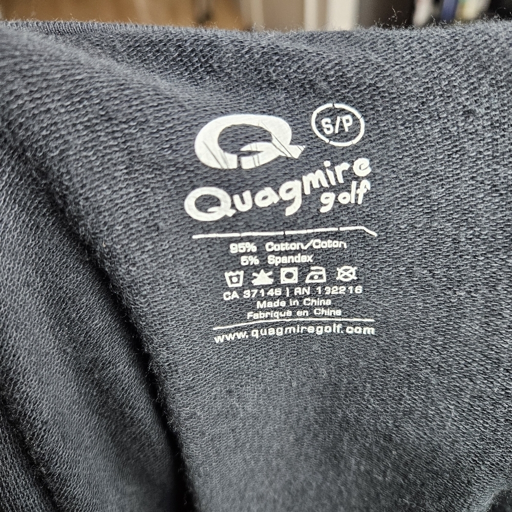 Quagmire Golf Women's Black Button-Up Funnel Neck Sweatshirt Jacket size Small - Picture 6 of 6
